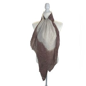 SCARF Ombré Rectangular with Eyelash trim